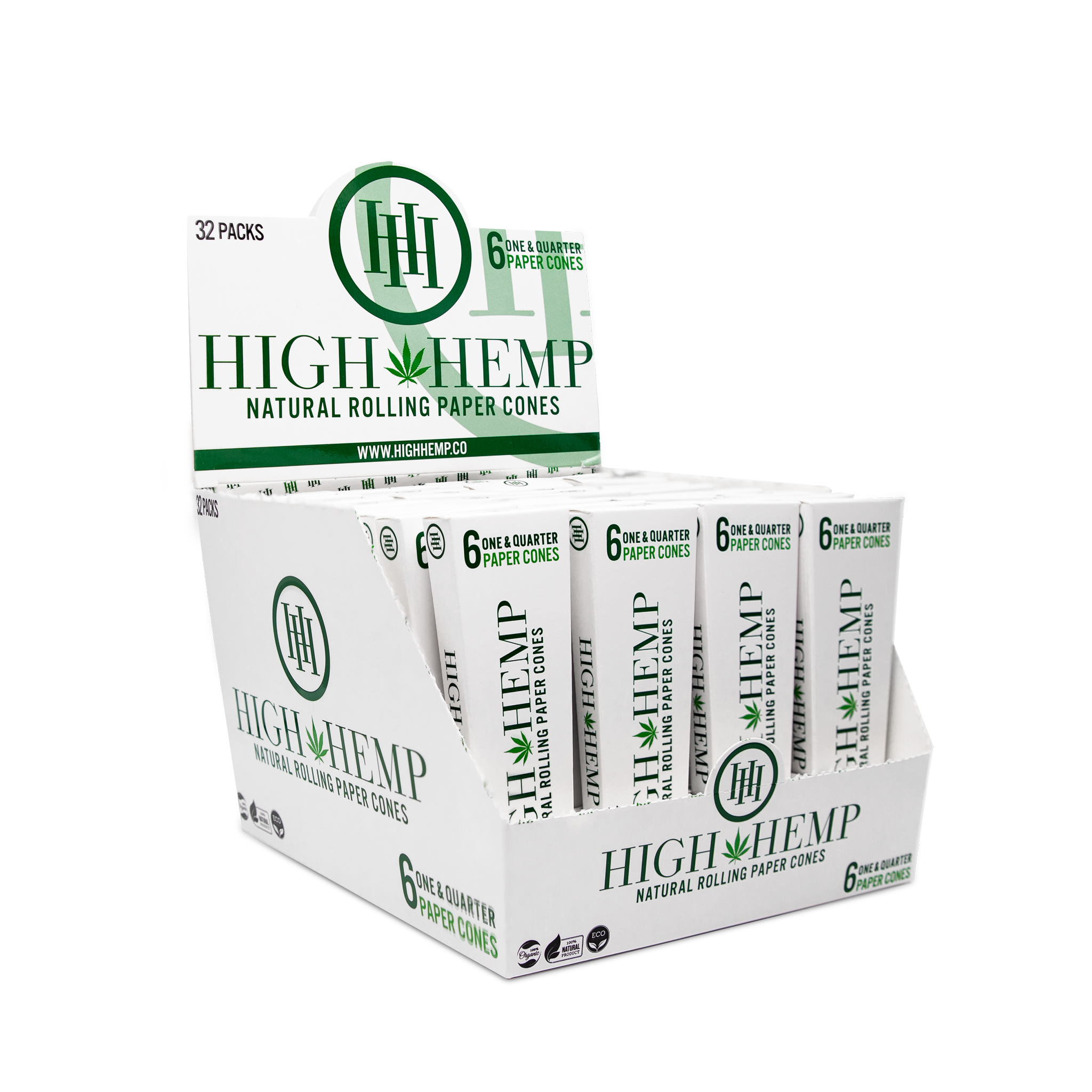 High Hemp Rolling Paper Cones – High Hemp Herbal Wraps