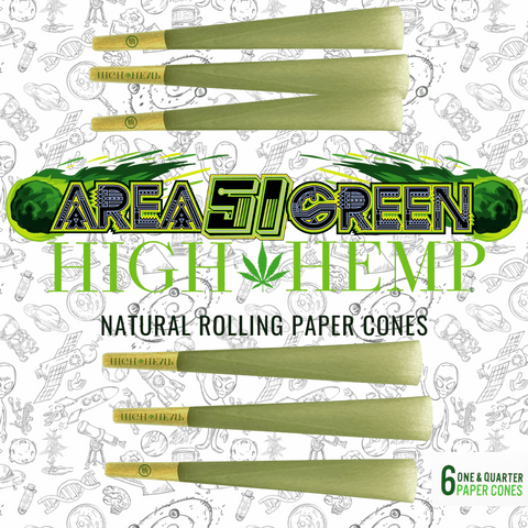 High Hemp Rolling Paper Cones