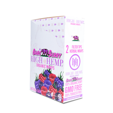 High Hemp Organic Wraps Bare Berry - High Hemp Herbal Wraps